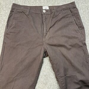 Rustic Dime Men's Size 32 Brown Canvas Workwear Chino Pants Made in USA
